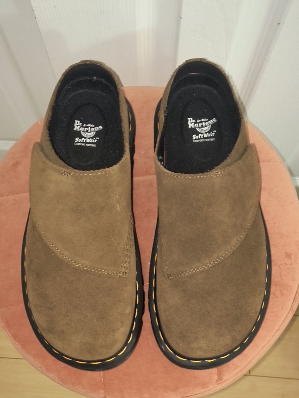 Dr Martens Zebzag AnyWair Suede Mules Size 8 Mens / 9 Women's - Picture 3 of 9